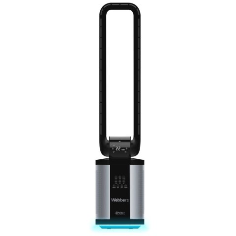 Bezłopatkowy wentylator z nawilżaczem WEBBER WB1820 czarny Bezłopatkowy wentylator z nawilżaczem WEBBER WB1820 czarny