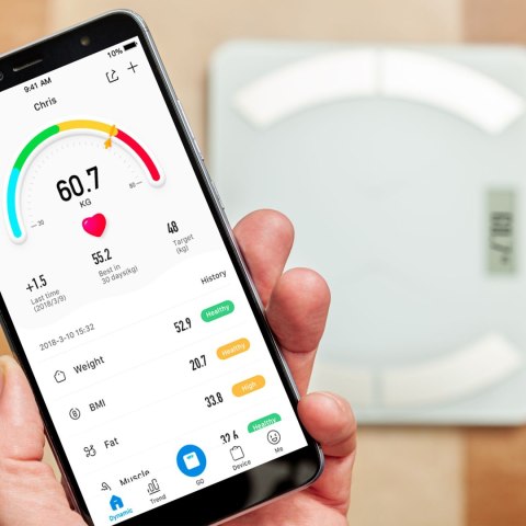 ELDOM TWO500 INTELIGENTNA WAGA ŁAZIENKOWA BLUETOOTH BIAŁA ELDOM TWO500 INTELIGENTNA WAGA ŁAZIENKOWA BLUETOOTH BIAŁA
