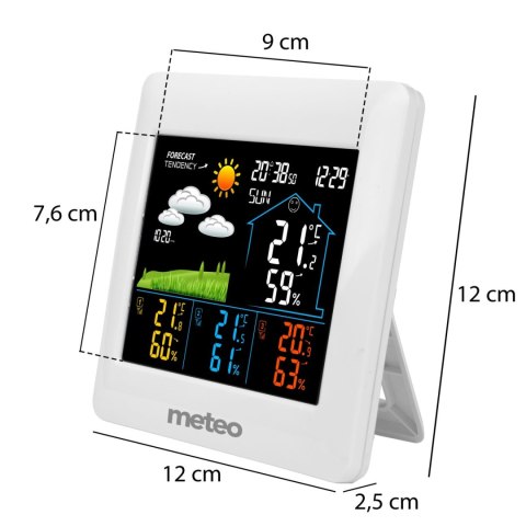 Meteo SP106 Stacja Pogody z DCF +3 czujniki Meteo SP106 Stacja Pogody z DCF +3 czujniki
