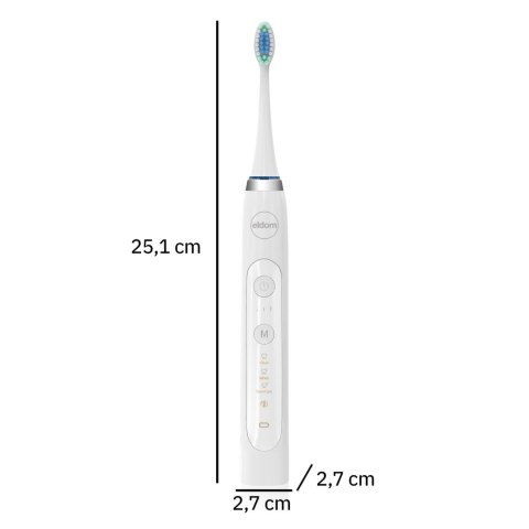 Szczoteczka soniczna do mycia zębów Eldom SD210 biała Szczoteczka soniczna do mycia zębów Eldom SD210 biała
