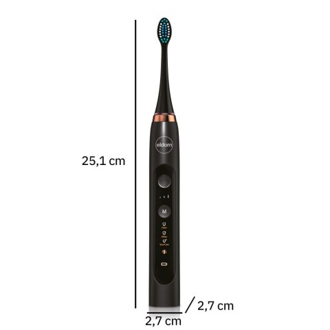 Szczoteczka soniczna do mycia zębów Eldom SD210 czarna Szczoteczka soniczna do mycia zębów Eldom SD210 czarna
