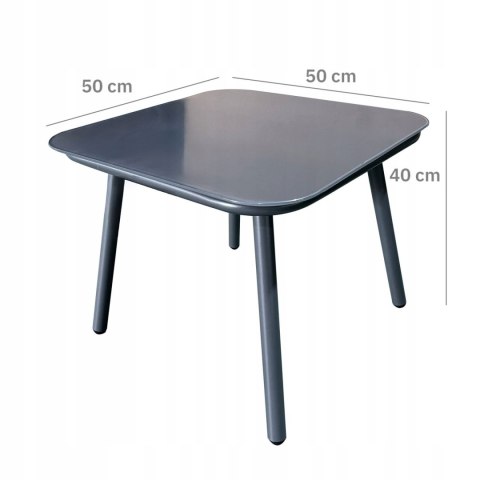 Komplet mebli ogrodowych stolik + 2 fotele aluminiowe z technorattanu Komplet mebli ogrodowych stolik + 2 fotele aluminiowe z technorattanu