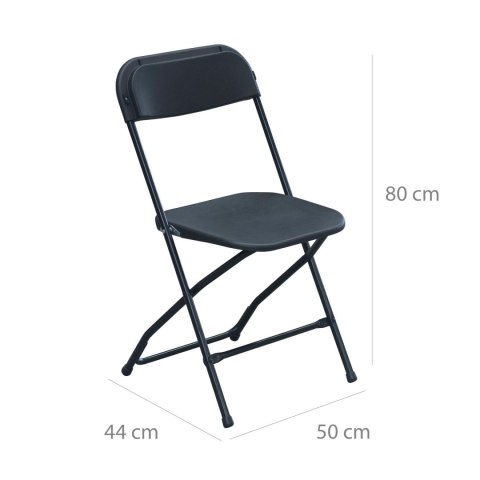 Krzesło cateringowe, składane NIC-Y49 CZARNE Krzesło cateringowe, składane NIC-Y49 CZARNE