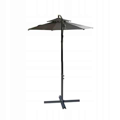 PARASOL OGRODOWY DUŻY SOLIDNY SKŁADANY 2,7 M Z WYSIĘGNIKIEM REGULACJA XXL PARASOL OGRODOWY DUŻY SOLIDNY SKŁADANY 2,7 M Z WYSIĘGNIKIEM REGULACJA XXL