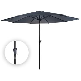 PARASOL OGRODOWY DUŻY SOLIDNY SKŁADANY 3 M Z KORBKĄ REGULACJA XL SZARY