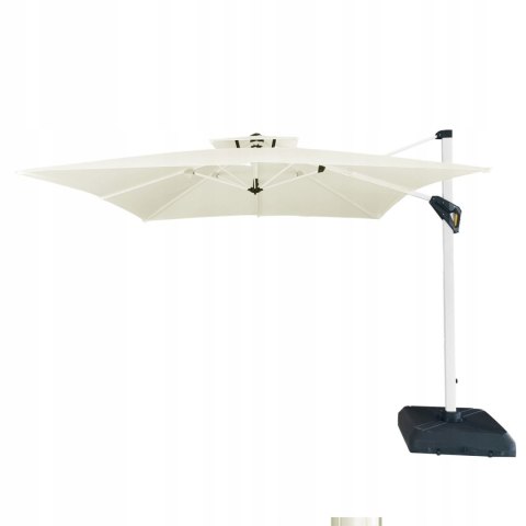 PARASOL OGRODOWY DUŻY SOLIDNY SKŁADANY 3 M Z WYSIĘGNIKIEM REGULACJA XXXL- VADA ECRU PARASOL OGRODOWY DUŻY SOLIDNY SKŁADANY 3 M Z WYSIĘGNIKIEM REGULACJA XXXL- VADA ECRU