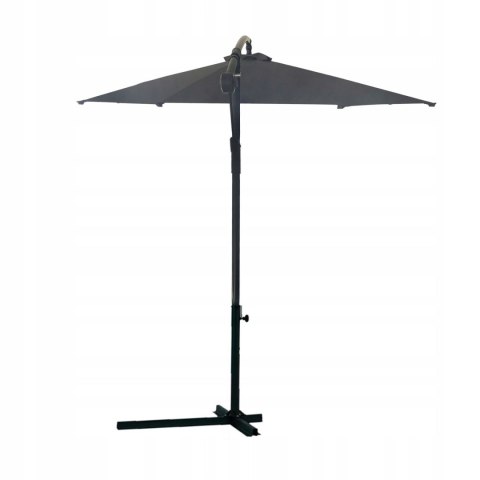 PARASOL OGRODOWY DUŻY SOLIDNY SKŁADANY SOLA SZARY PARASOL OGRODOWY DUŻY SOLIDNY SKŁADANY SOLA SZARY