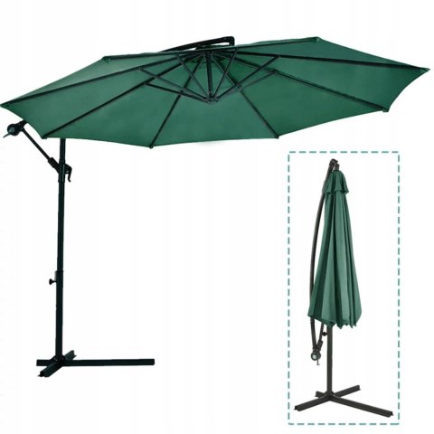PARASOL OGRODOWY DUŻY SOLIDNY SKŁADANY SOLA ZIELONY PARASOL OGRODOWY DUŻY SOLIDNY SKŁADANY SOLA ZIELONY