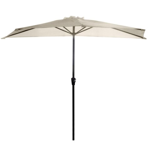 PARASOL OGRODOWY ŚCIENNY DUŻY SOLIDNY SKŁADANY 2,7 M Z KORBKĄ ECRU PARASOL OGRODOWY ŚCIENNY DUŻY SOLIDNY SKŁADANY 2,7 M Z KORBKĄ ECRU