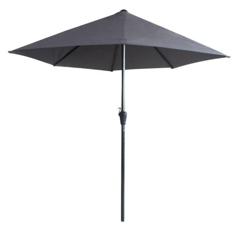 PARASOL OGRODOWY ŚCIENNY DUŻY SOLIDNY SKŁADANY 2,7 M Z KORBKĄ SZARY PARASOL OGRODOWY ŚCIENNY DUŻY SOLIDNY SKŁADANY 2,7 M Z KORBKĄ SZARY