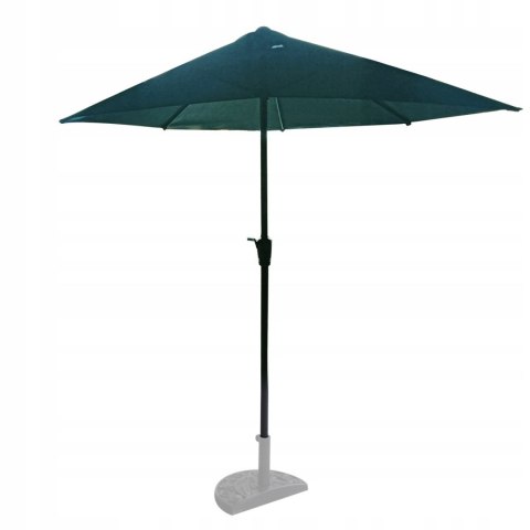 PARASOL OGRODOWY ŚCIENNY DUŻY SOLIDNY SKŁADANY 2,7 M Z KORBKĄ ZIELONY PARASOL OGRODOWY ŚCIENNY DUŻY SOLIDNY SKŁADANY 2,7 M Z KORBKĄ ZIELONY