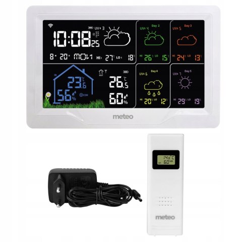 STACJA POGODOWA METEO SP401 WIFI Z PROGNOZĄ POGODY NA 4 DNI STACJA POGODOWA METEO SP401 WIFI Z PROGNOZĄ POGODY NA 4 DNI