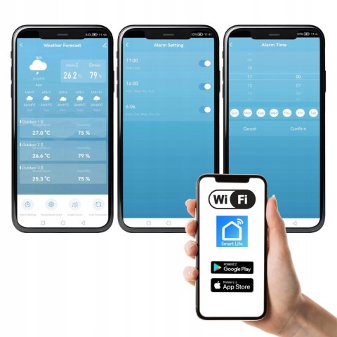 STACJA POGODOWA METEO SP401 WIFI Z PROGNOZĄ POGODY NA 4 DNI STACJA POGODOWA METEO SP401 WIFI Z PROGNOZĄ POGODY NA 4 DNI