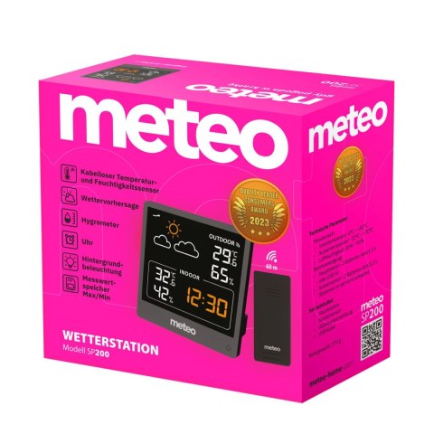 STACJA POGODOWA Z DCF METEO SP200 Z POGODYNKA EKRAN LCD STACJA POGODOWA Z DCF METEO SP200 Z POGODYNKA EKRAN LCD