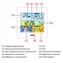 STACJA POGODOWA Z DCF METEO SP202 Z POGODYNKA ORAZ CZUJNIKIEM ZEWNĘTRZNYM