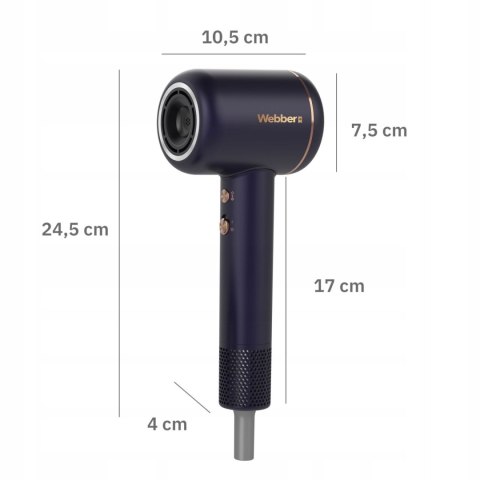 Suszarka do włosów 3w1 VENTA WEBBER 1600W z JONIZACJĄ I REGULACJĄ Suszarka do włosów 3w1 VENTA WEBBER 1600W z JONIZACJĄ I REGULACJĄ