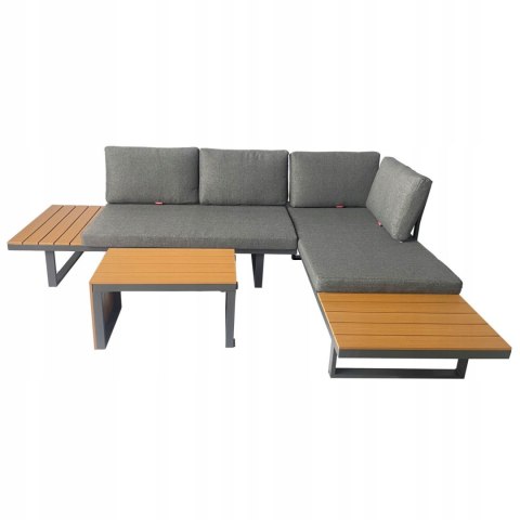 ZESTAW MEBLI OGRODOWYCH narożnik sofa stolik LEKKI komplet gród ALUMINIUM ZESTAW MEBLI OGRODOWYCH narożnik sofa stolik LEKKI komplet gród ALUMINIUM