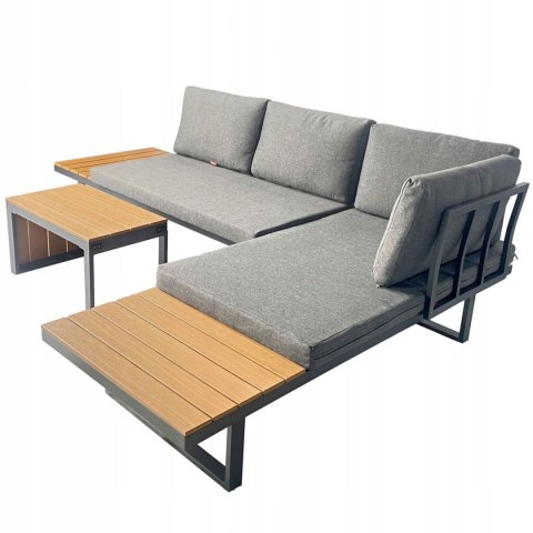 ZESTAW MEBLI OGRODOWYCH narożnik sofa stolik LEKKI komplet gród ALUMINIUM ZESTAW MEBLI OGRODOWYCH narożnik sofa stolik LEKKI komplet gród ALUMINIUM