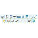 Basen ogrodowy stelażowy 305 x 200 x 84 cm 17w1 Bestway 5614A + maszynka do baniek GRATIS
