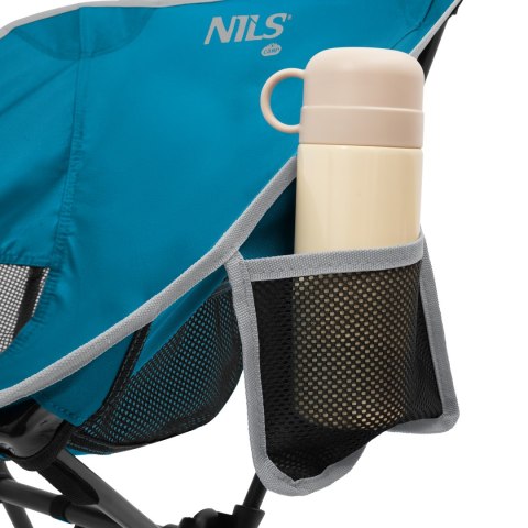 NC3320 Krzesło składane ultralight NILS CAMP niebieskie outdoor