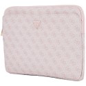 Guess 4G Zipper Pocket Triangle Logo Sleeve - Etui na notebooka 14" (różowy)
