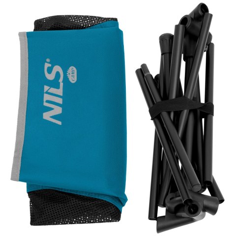 NC3320 Krzesło składane ultralight NILS CAMP niebieskie outdoor
