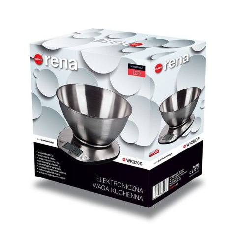 Waga kuchenna ELDOM WK320S LCD Pomiar wagi, objętości wody i mleka