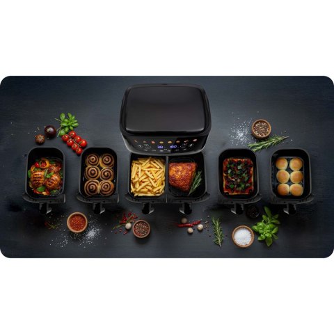 Duża frytkownica beztłuszczowa Air fryer Berdsen BD-657 czarna Duża frytkownica beztłuszczowa Air fryer Berdsen BD-657 czarna