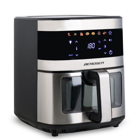 Frytkownica beztłuszczowa Air fryer Berdsen BD-656 srebrna Frytkownica beztłuszczowa Air fryer Berdsen BD-656 srebrna