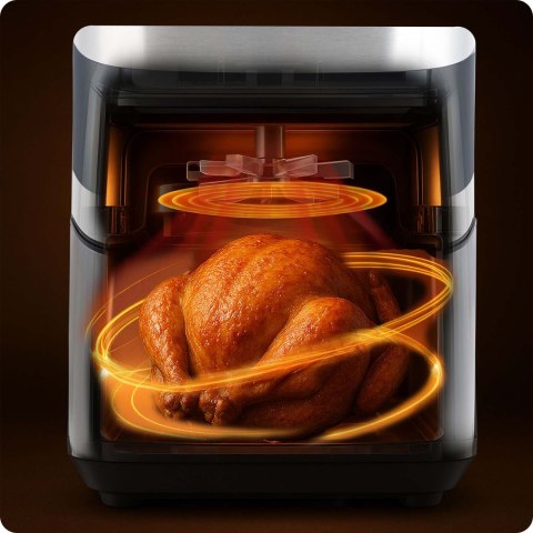 Frytkownica beztłuszczowa Air fryer Berdsen BD-656 srebrna Frytkownica beztłuszczowa Air fryer Berdsen BD-656 srebrna