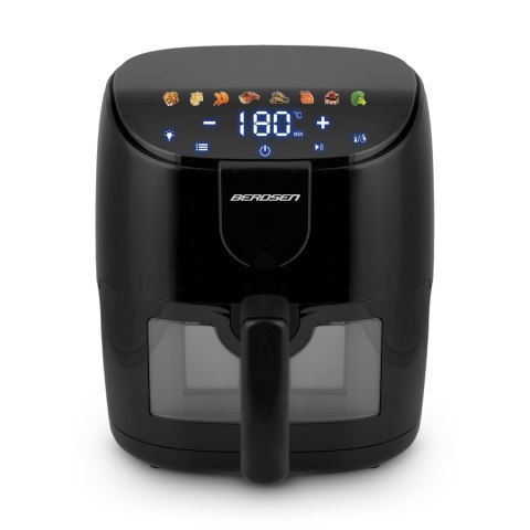 Frytkownica beztłuszczowa Air fryer Berdsen BD-658 czarna Frytkownica beztłuszczowa Air fryer Berdsen BD-658 czarna