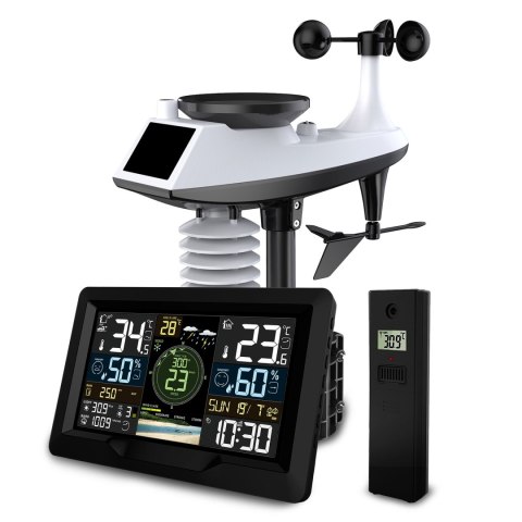 BD-914 Stacja pogodowa Berdsen Wi-Fi 6w1 z aplikacją Tuya Smart