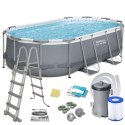 Basen stelażowy ogrodowy 427 x 250 x 100 cm 11w1 Bestway 56620