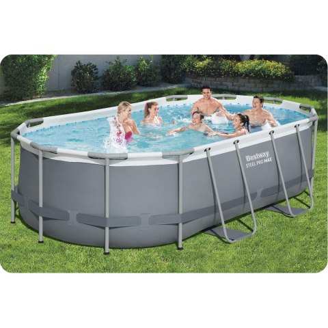 Basen stelażowy ogrodowy 427 x 250 x 100 cm 11w1 Bestway 56620