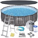 Basen ogrodowy stelażowy 427 x 107 cm 11w1 Bestway 5614Z
