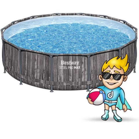 Basen ogrodowy stelażowy 427 x 107 cm 17w1 Bestway 5614Z