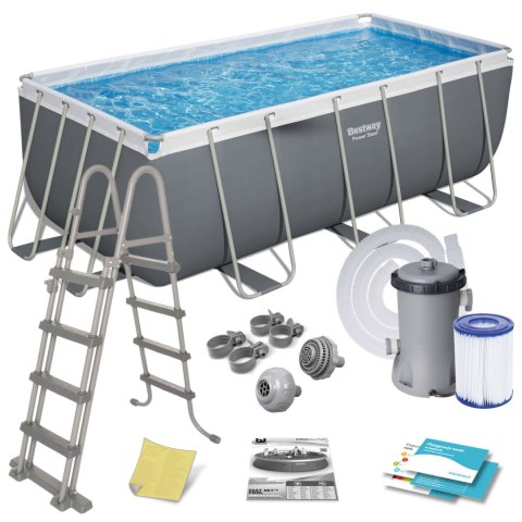 Basen stelażowy ogrodowy 412 x 201 x 122 cm 11w1 Bestway 56456N