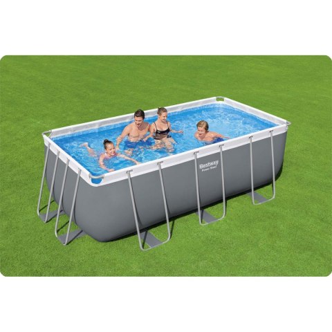Basen ogrodowy stelażowy 412x201x122 cm 17w1 Bestway 56456N