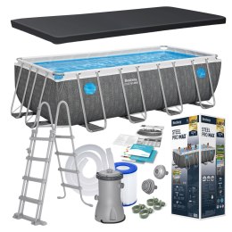 Basen ogrodowy stelażowy 488 x 244 x 122 cm 10w1 Bestway 561MB