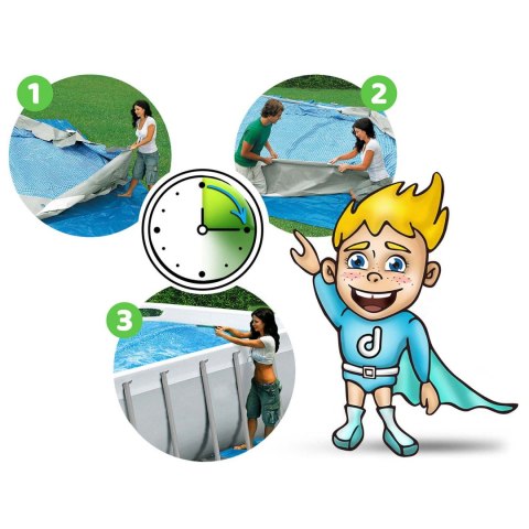 Basen ogrodowy stelażowy 549 x 132 cm 11w1 Bestway 561KC