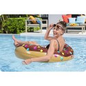 Dmuchane koło plażowe do pływania brązowy Donut 107cm BESTWAY