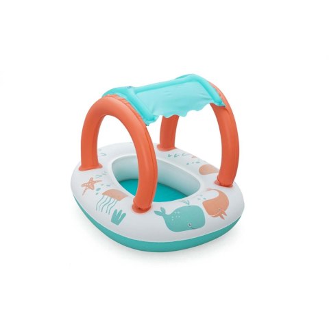 Dmuchany ponton dla dzieci pontonik z daszkiem do pływania Bestway