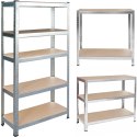 Regał metalowy 180x90x30 cm Humberg 4843 ocynk MDF 875 kg