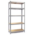 Regał metalowy 180x90x30 cm Humberg 4843 ocynk MDF 875 kg