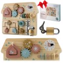 Drewniana tablica sensoryczna Nukido NK-859 Montessori edukacyjna
