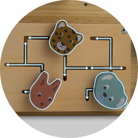 Drewniana tablica sensoryczna Nukido NK-859 Montessori edukacyjna Drewniana tablica sensoryczna Nukido NK-859 Montessori edukacyjna