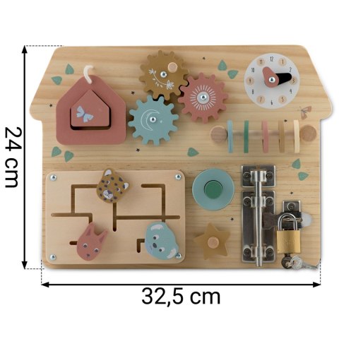 Drewniana tablica sensoryczna Nukido NK-859 Montessori edukacyjna Drewniana tablica sensoryczna Nukido NK-859 Montessori edukacyjna