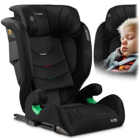 Fotelik samochodowy Nukido Louis Soft czarny 15-36 kg ISOFIX Fotelik samochodowy Nukido Louis Soft czarny 15-36 kg ISOFIX