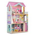 Domek dla lalek XXL Ricokids 3 piętra + mebelki winda LED