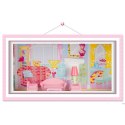 Domek dla lalek XXL Ricokids 3 piętra + mebelki winda LED